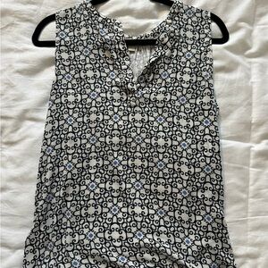 Loft blue and white work top